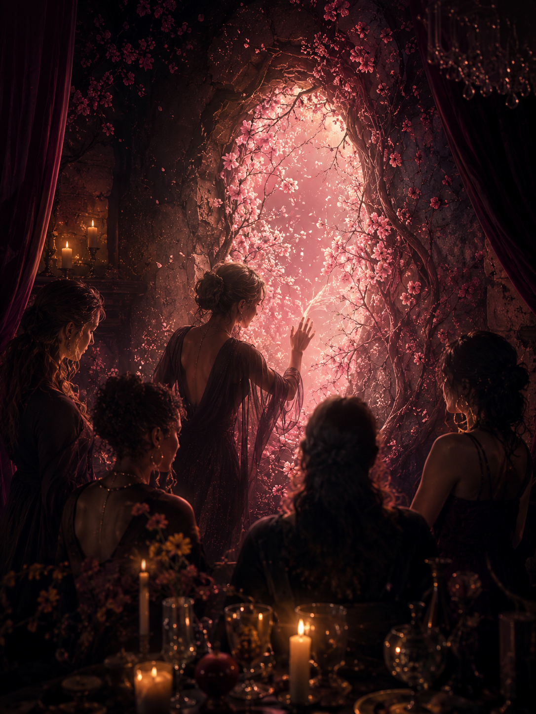 A blossoming portal